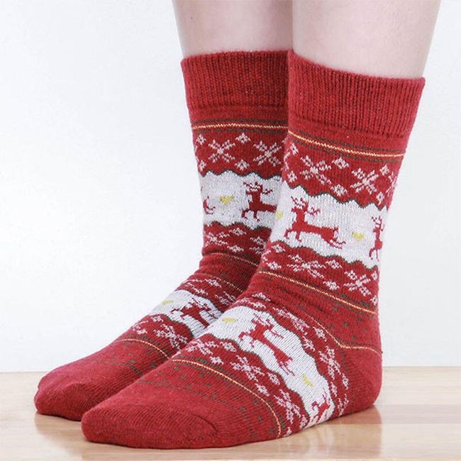 Ponožky s vianočným motívom 1