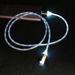 Svítící micro USB kabel