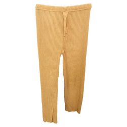 Pantaloni de damă din bumbac cu elastan - muștar, Mărimi XS - XXL: ZO_270329-M