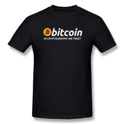 Tricou bărbătesc cu logo Bitcoin - negru