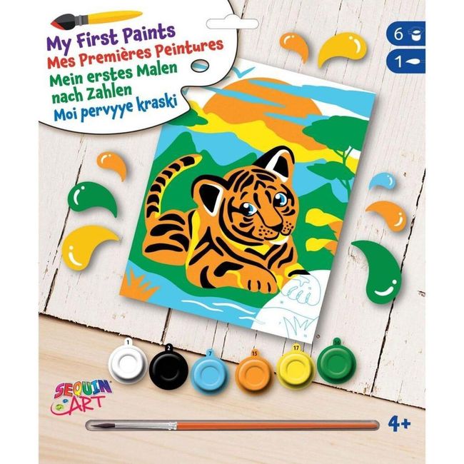 Maľovanie podľa čísel Môj prvý tiger ZO_9968-M6008 1