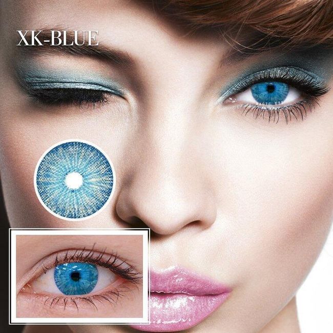 2ks Farebné kontaktné šošovky Očný make-up AV_SKU222108J 1