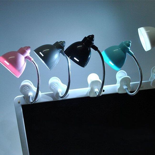 Přenosná lampička s klipem v různých barvách 1