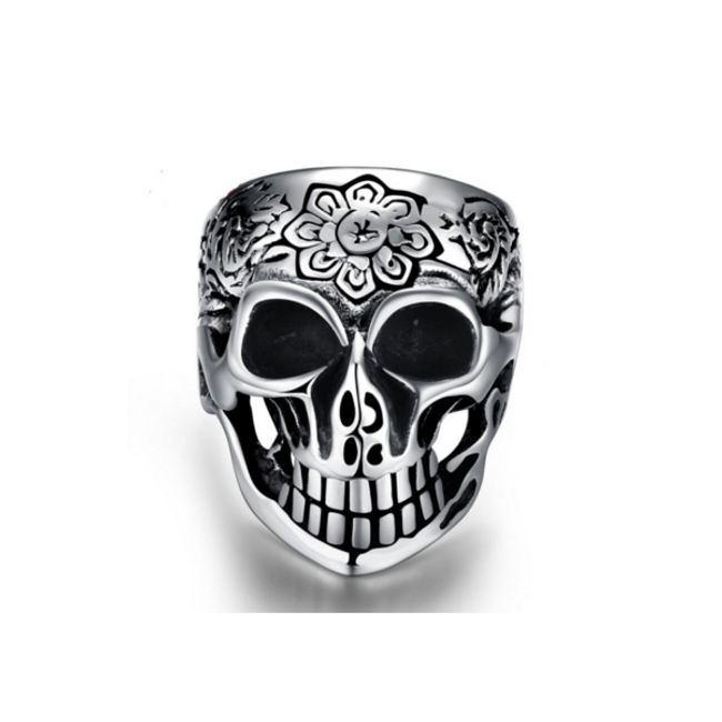 Punk rockový prsten ve tvaru lebky 1