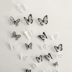 3D nalepke metuljev na steni, hladilniku ali pohištvu
