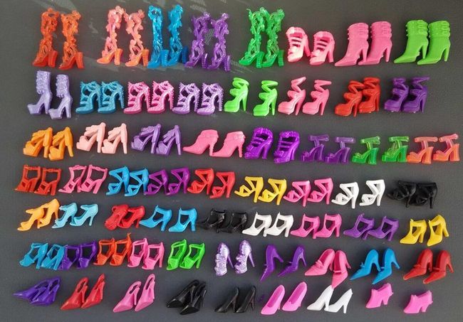 Komplet bucików dla lalki - 60 par 1