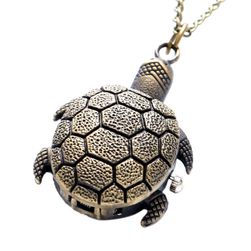 Джобен часовник в дизайн на костенурка