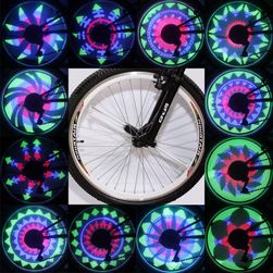Ciekawe oświetlenie LED na kole zmieniające kształty