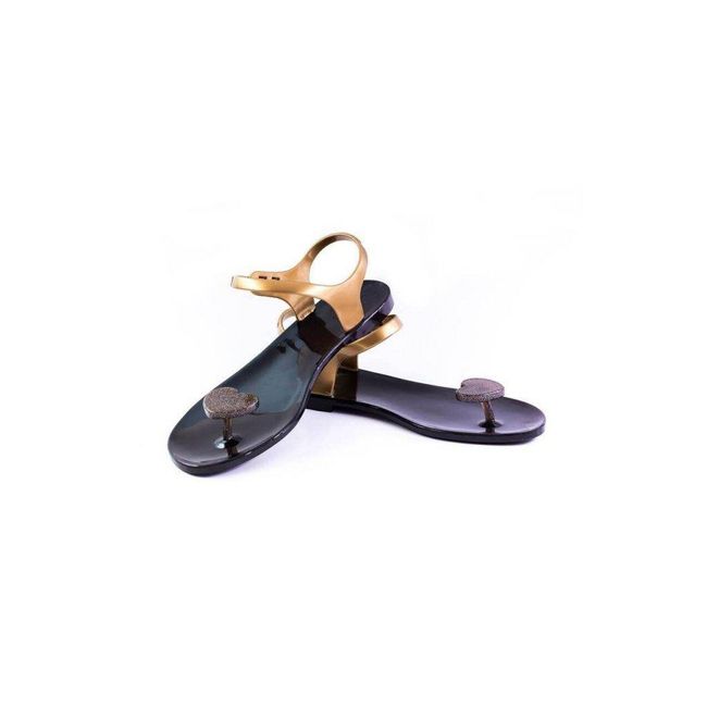 Dámske sandále - VALENTINE - BLACK GLITTER GRAY (ZL - VT04), Veľkosti topánok: ZO_a917195a-faeb-11ed-a105-4a3f42c5eb17 1