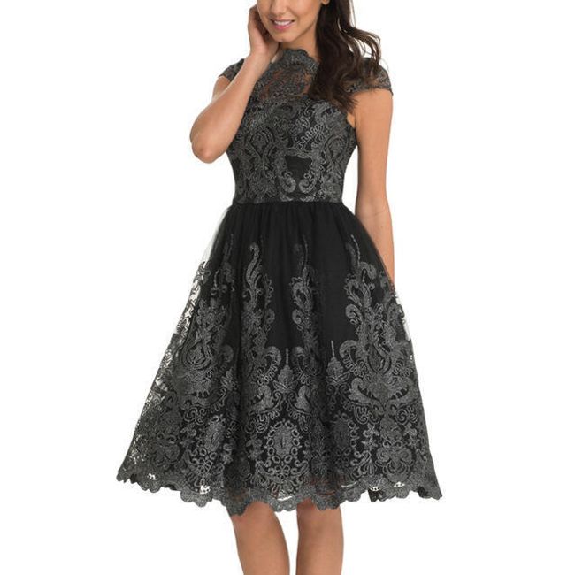 Elegantní šaty s rozšířenou sukní 1