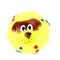 Pískací míček pro psy s obrázkem pejska