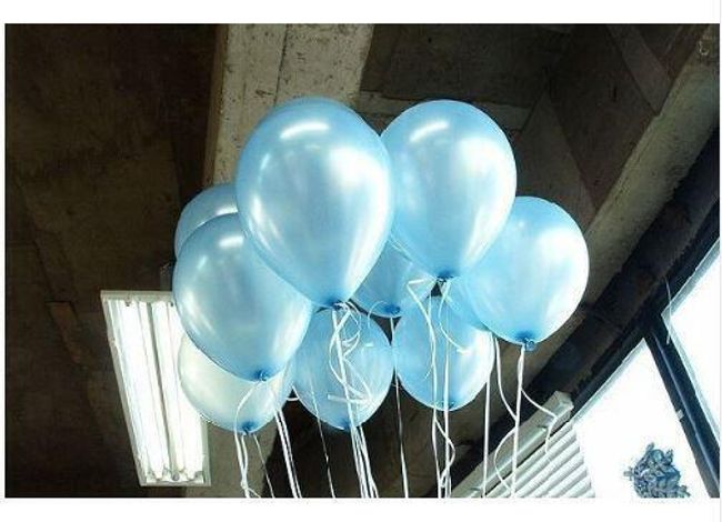 Lśniące baloniki dmuchane 100 sztuk - kilka kolorów 1