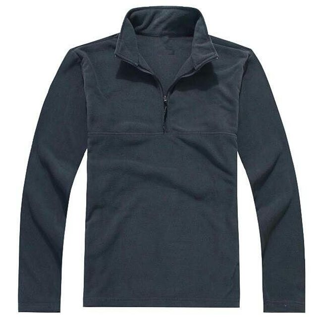 Bluza polarowa z krótkim zamkiem dla mężczyzn - 2 kolory 1