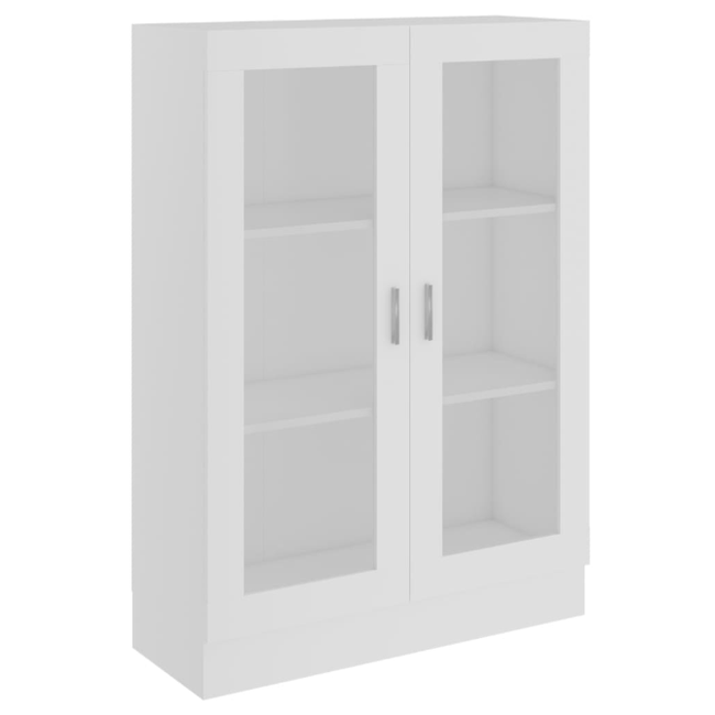 Стъклен шкаф бял 82,5 x 30,5 x 115 cm ПДЧ ZO_802750-A 1
