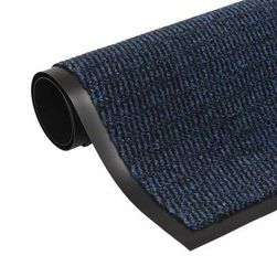 Protiprachová obdĺžniková rohož s všívaním 60x90cm modrá ZO_132709