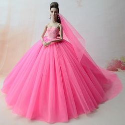 Сватбена рокля за кукла - повече цветове