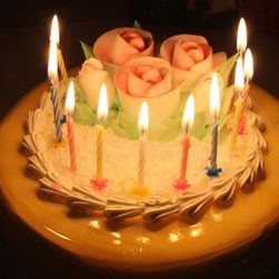 Sada dortových svíček - 10 kusů