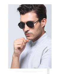 Ochelari de soare stil pilot pentru bărbați