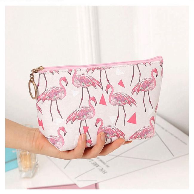 Kozmetikai táska flamingókkal - 2 változat 1