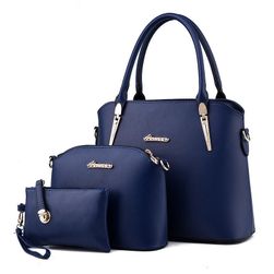 Комплект елегантни дамски чанти в различни модни цветове