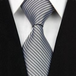 Pruhovaná pánska kravata do spoločnosti - 11 farieb