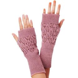 Pleteni rokavi na rokah z listi - različne barve