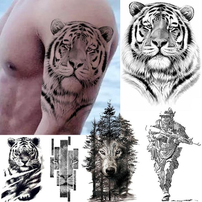 Dočasné tetovanie Tiger 1