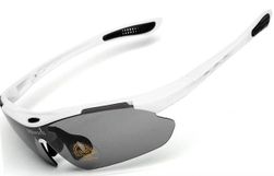 Okulary sportowe z kompletem wymiennych soczewek - polaryzacyjne lub zwykłe
