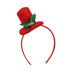 Świąteczna opaska z czapką - 2 warianty