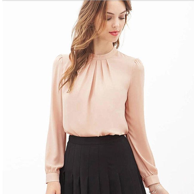 Дамска блуза с елегантен дизайн - 2 цвята 1
