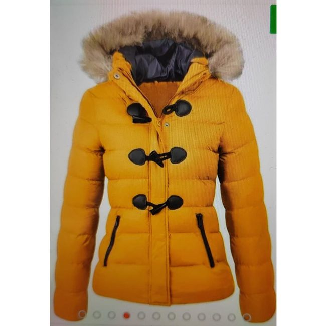 Női téli kabát Amila sárga, XS - XXL méretek: ZO_238740-L 1