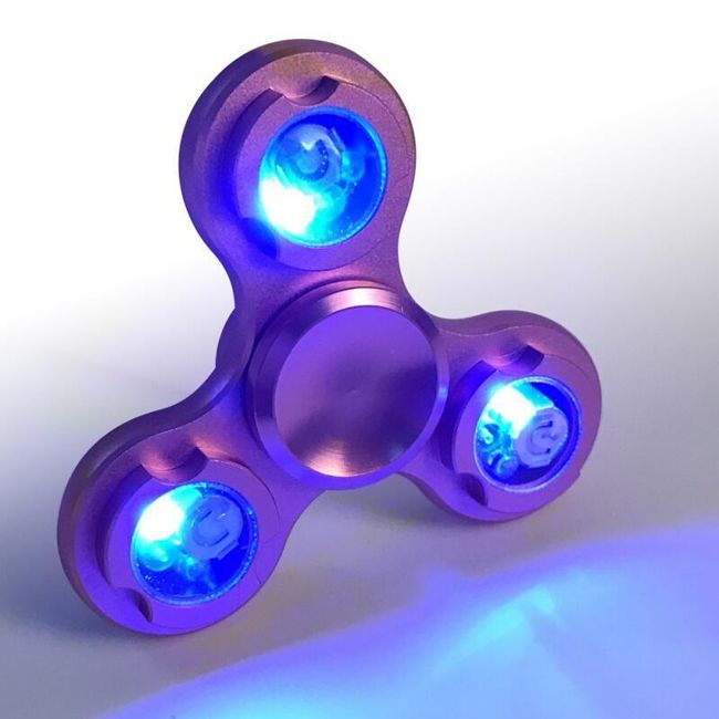 Fidget spinner osvětlený v 5 barvách 1