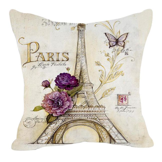 Poszewka na poduszkę Vintage - Paryż 1