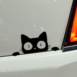 Samolepka na auto - překvapená kočka