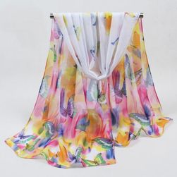Цветни шалове с цветя/пеперуди