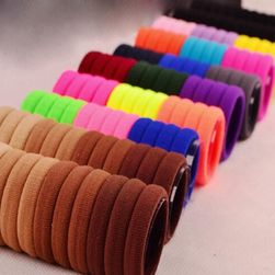 Elastyczne gumki do włosów w różnych kolorach - 30 sztuk