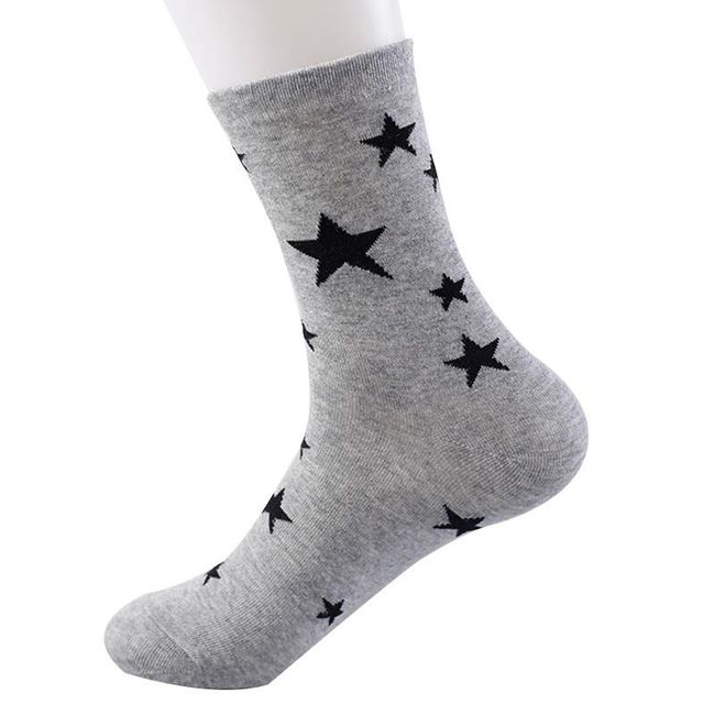 Високи чорапи със звезди - различни цветове 1