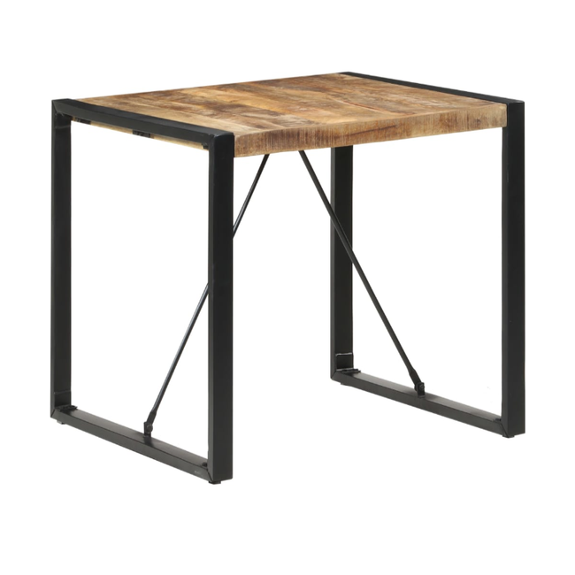 Stół do jadalni 80 x 80 x 75 cm z litego drewna namorzynowego ZO_321600-A 1