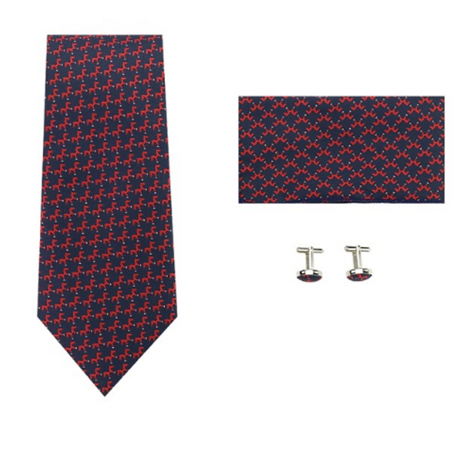 Set pro muže - kravata, manžetové knoflíčky a kapesníček 1
