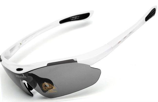 Okulary sportowe z kompletem wymiennych soczewek - polaryzacyjne lub zwykłe 1
