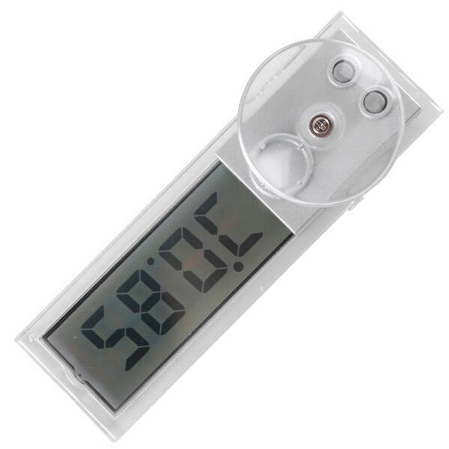 Termometr samochodowy z zegarem i przyssawką 1