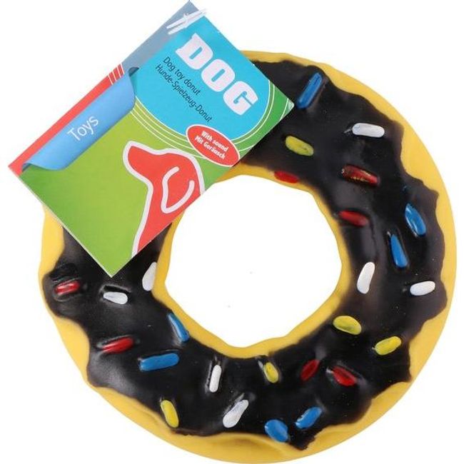 Kutyajáték fánk 15 cm - véletlenszerű szín ZO_XDED001014 1