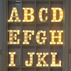 LED písmenko nebo číslo - různé