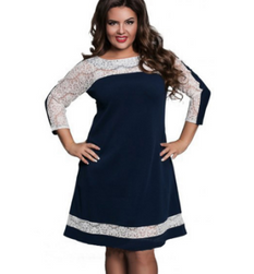 Sukienka do kolan plus size