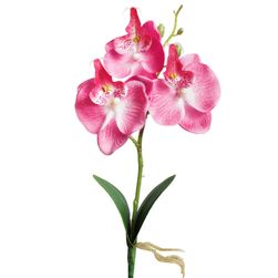 Sztuczny storczyk z trzema kwiatami - 4 kolory