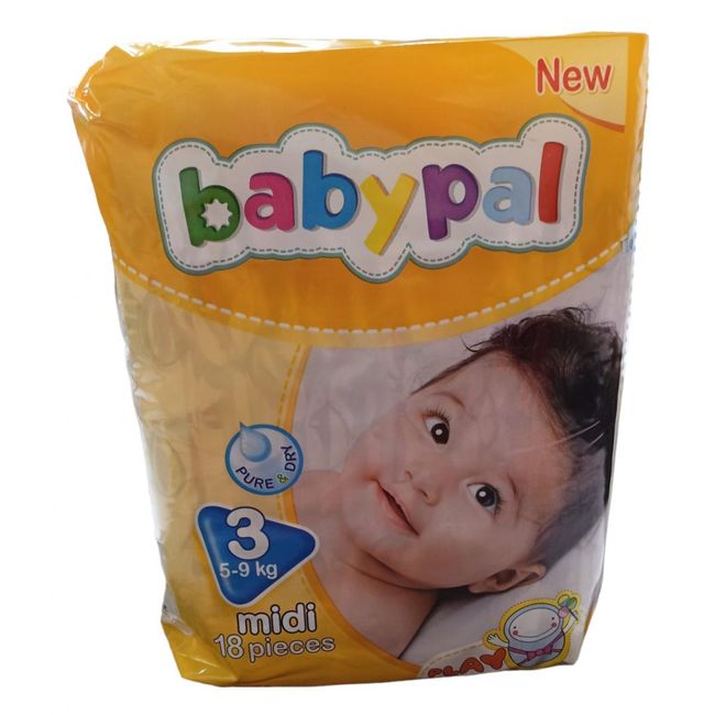 Baba pelenkák Midi méret 3, 18 db ZO_162994 1