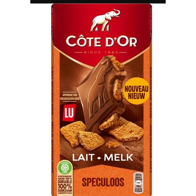 COTE D'OR Mléčná čokoláda se sušenkou 170g ZO_252451 1