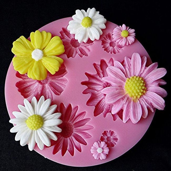 Форма за украси за торта - цветя 1