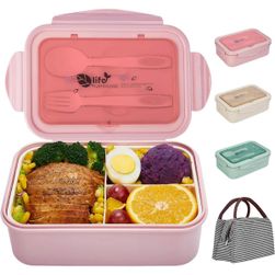 Box na obed, 1400 ml, ružový, plastový ZO_213125