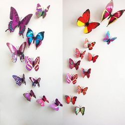 Dekorace v podobě motýlků - různé barvy
